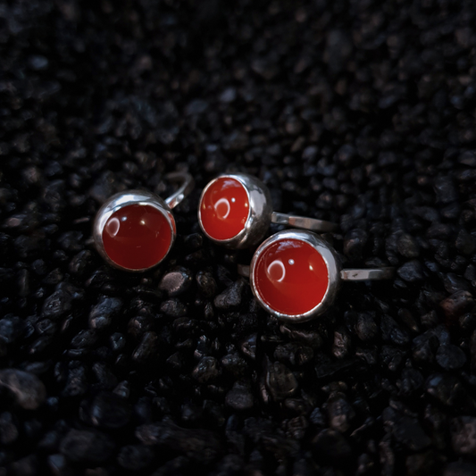 10mm Carnelian Rings