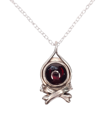 BoneFire Garnet Necklace