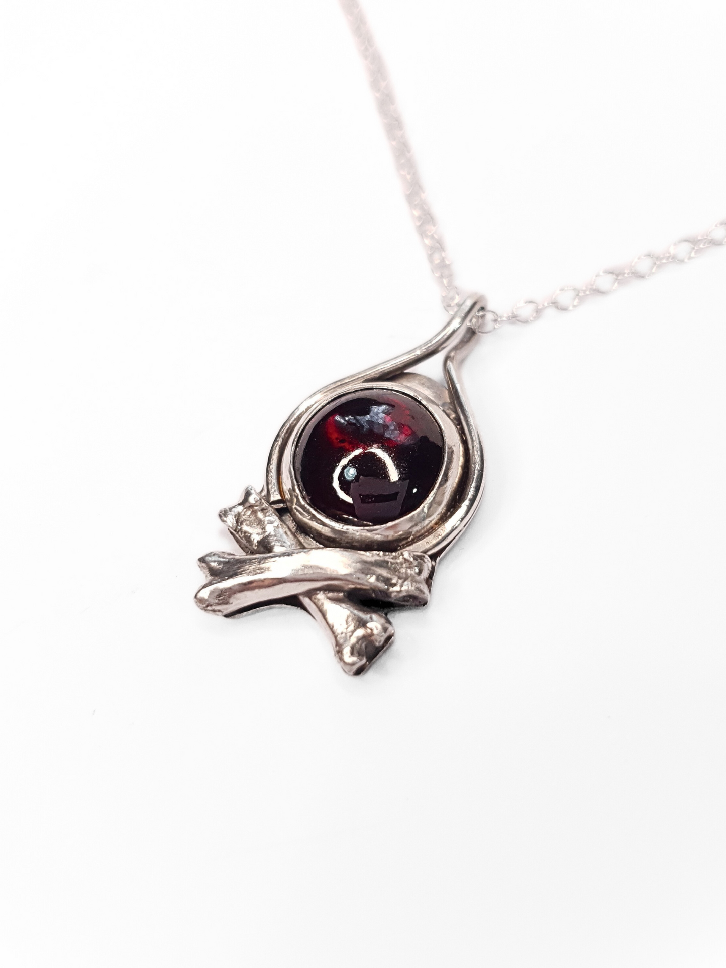 BoneFire Garnet Necklace