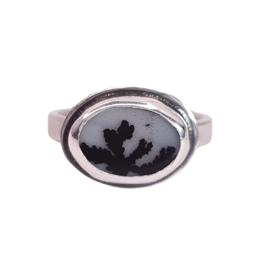 Dendritic Agate Ring - P