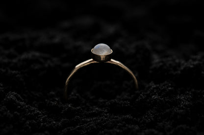 Rainbow Moonstone Stacking Ring